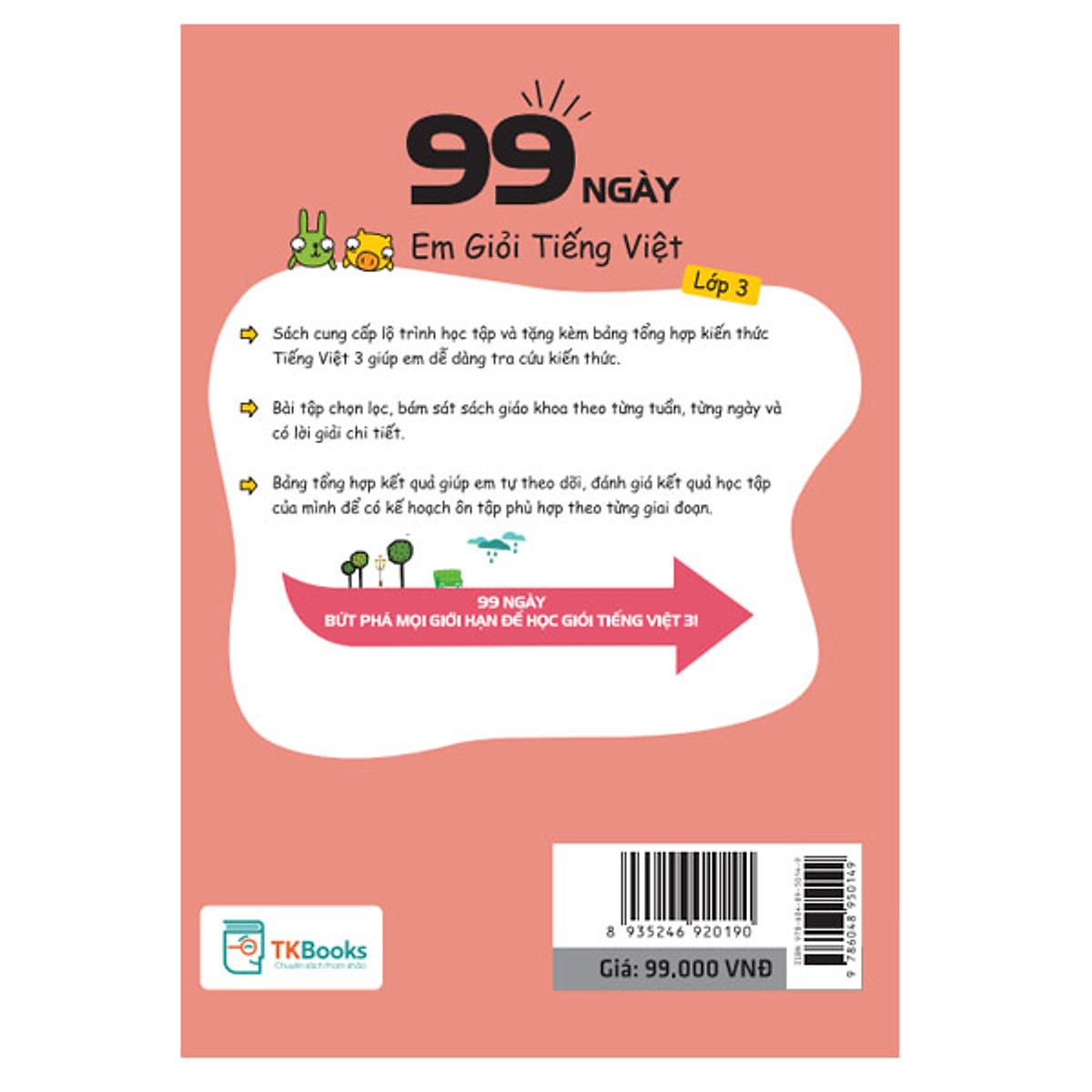 99 Ngày Em Giỏi Tiếng Việt Lớp 3(Tặng Kèm Booksmark)