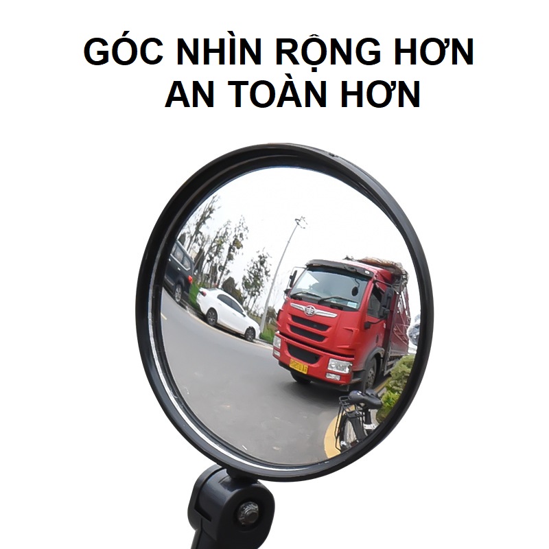 Gương xe đạp chiếu hậu tròn dành cho Xe Đạp Thể Thao Địa Hình Xoay 360 Độ Giúp Đạp Xe An Toàn - 1 cặp - Size lớn/nhỏ lựa chọn