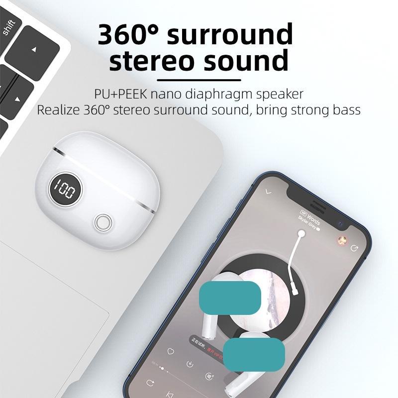 Tai Nghe Bluetooth Không Dây ProCó Mic Điều Khiển Cảm Ứng Phù Hợp