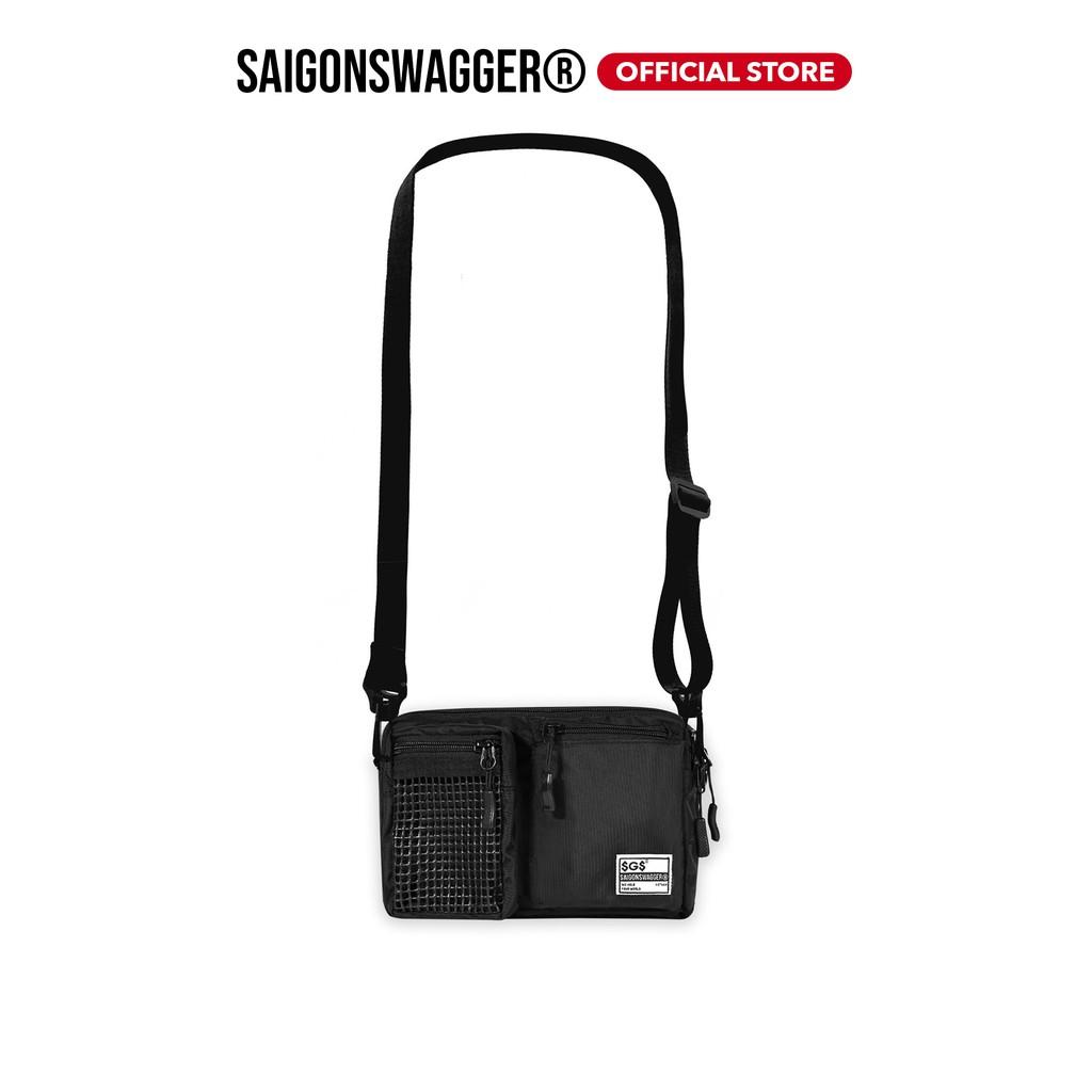 Túi Đeo Chéo Nam,Nữ SAIGON SWAGGER Dynamic Bag-Phối Lưới Đen