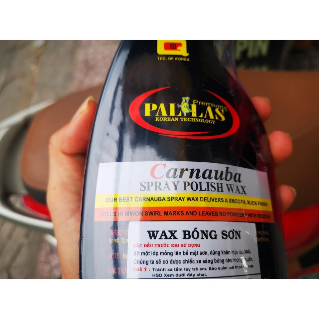 Dung Dịch Dưỡng Bóng Sơn Xe Pallas Polish Wax 700ml Tặng Khăn