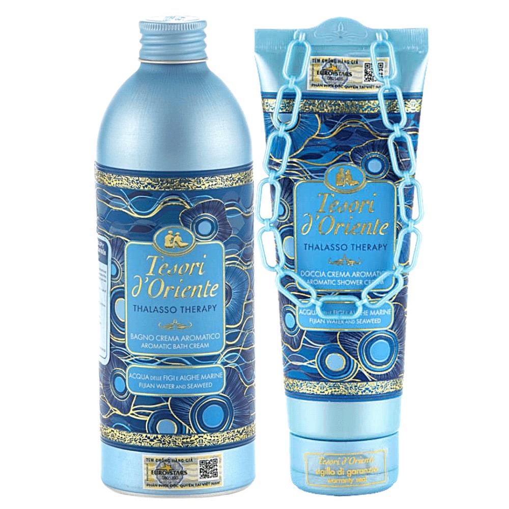 Sữa Tắm Tesori D'Oriente Thalasso Tinh chất Tảo biển Chính Hãng ( Tuýp 250ml - Chai 500ml kèm vòi nhập khẩu trực tiếp từ Ý )