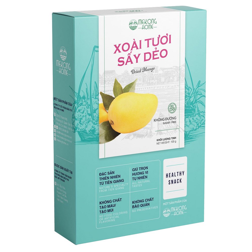 Xoài Tươi Sấy Dẻo - 100 GRAM - MEKONG HOME