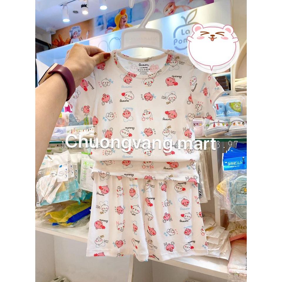 Bộ cộc cài vai Avaler chất Petit hoạ tiết cho bé