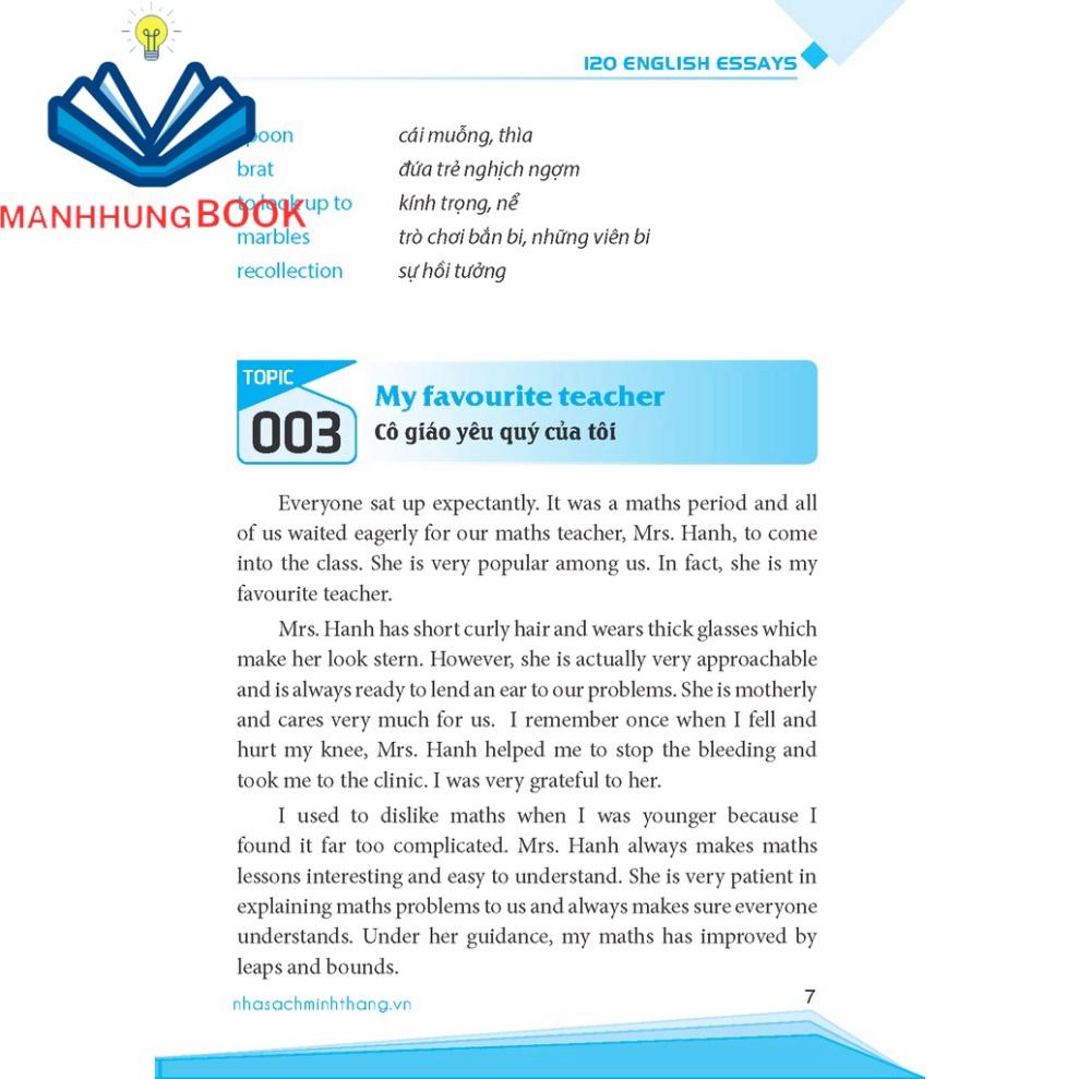 Sách - 120 bài luận tiếng Anh (bìa mềm)
