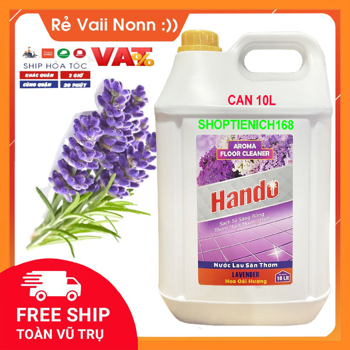 [NHÀ SẠCH THÌ MÁT] Nước thơm lau sàn Hando 10L Hương Quế dùng cho Nhà hàng,khách sạn,vệ sinh công nghiệp