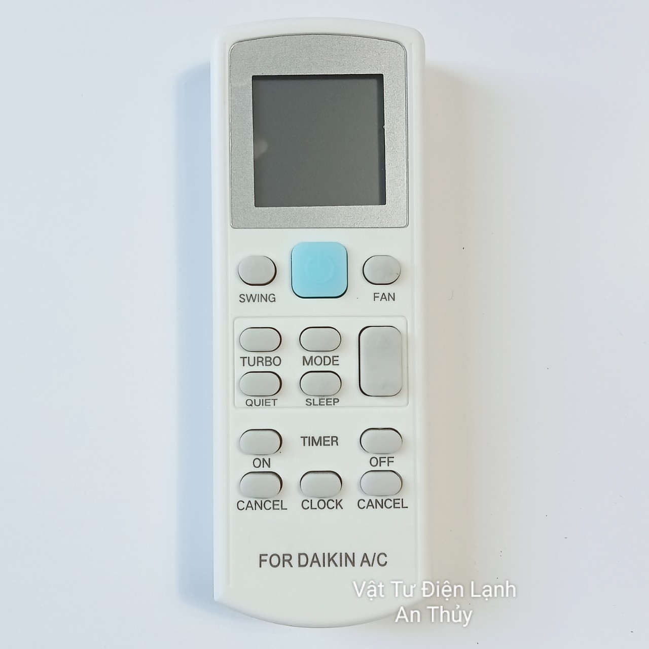 Remote máy lạnh ĐAIKIN dài nút nguồn xanh nhạt - Điều khiển máy lạnh ĐAIKIN - Remote điều hòa ĐAIKIN - Điều khiển điều hòa ĐAIKIN