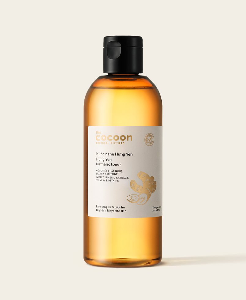 Toner nước nghệ Hưng Yên Cocoon 310ml giúp da sáng mịn rạng rỡ thuần chay