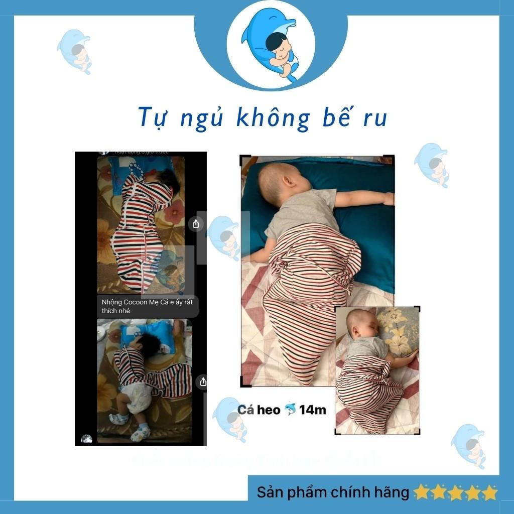 Nhộng Chũn Cocoon Cho Bé Giúp Bé Ngủ Ngon Giảm Giật Mình, Giảm Quấy Khóc Chính Hãng Co Dãn 4 Chiều