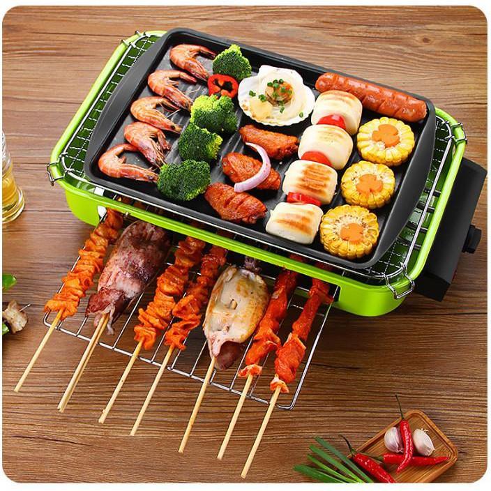 Bếp nướng điện BBQ 2 tầng 1800w - Home and Garden