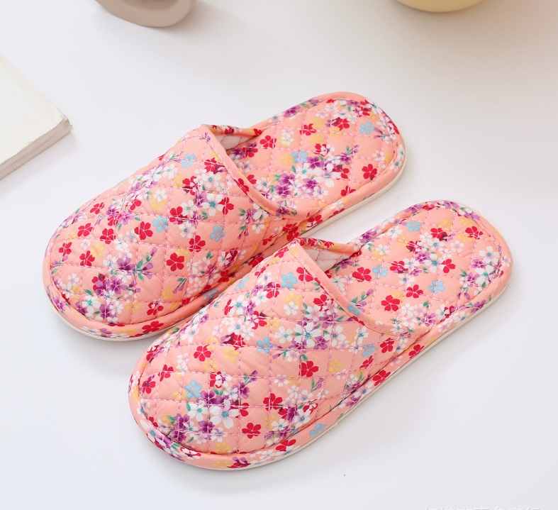 Dép vải Đi Trong Nhà Chống Trơn Trượt Hộ Gia Đình, Dép Bông slipper