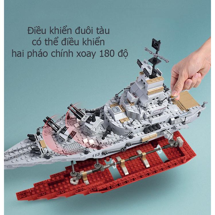 (1000+ CHI TIẾT-HÀNG LOẠI 1) BỘ ĐỒ CHƠI XẾP HÌNH LEGO CHIẾN HẠM CHIẾN THUYỀN 8 IN 1 PHÁT TRIỂN TƯ DUY CHO BÉ