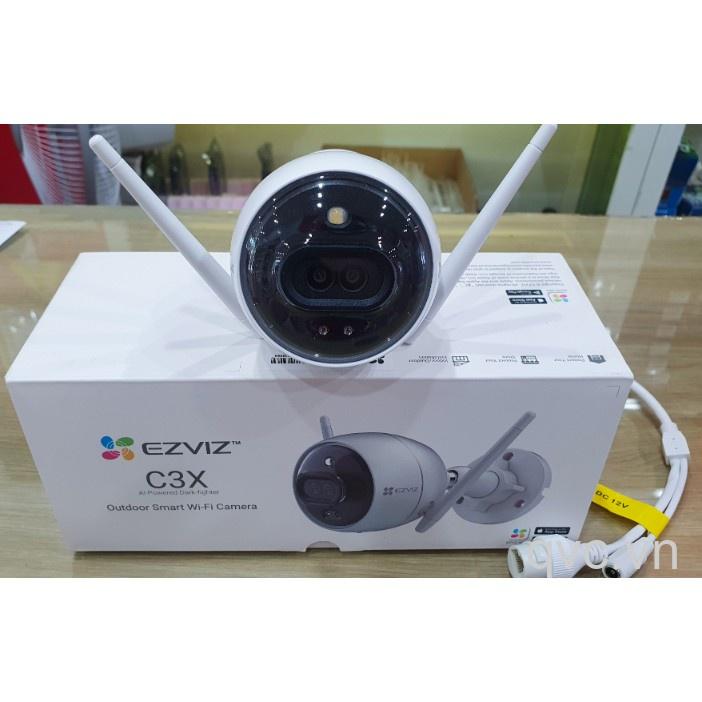 Camera Wifi Ezviz C3X đàm thoại 02 chiều, ngoài trời chống nước, có màu ban đêm, hình ảnh rõ nét Full HD-Hàng Chính Hãng