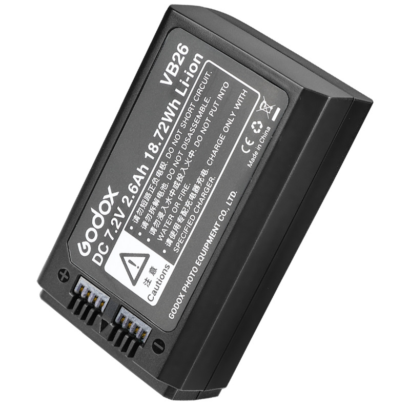 Bộ sạc pin Godox VC26 USB DC 5V Đầu vào DC 8.4V Đầu ra để sạc Godox V1S V1C V1N V1F V1O V1P Đèn flash đầu tròn