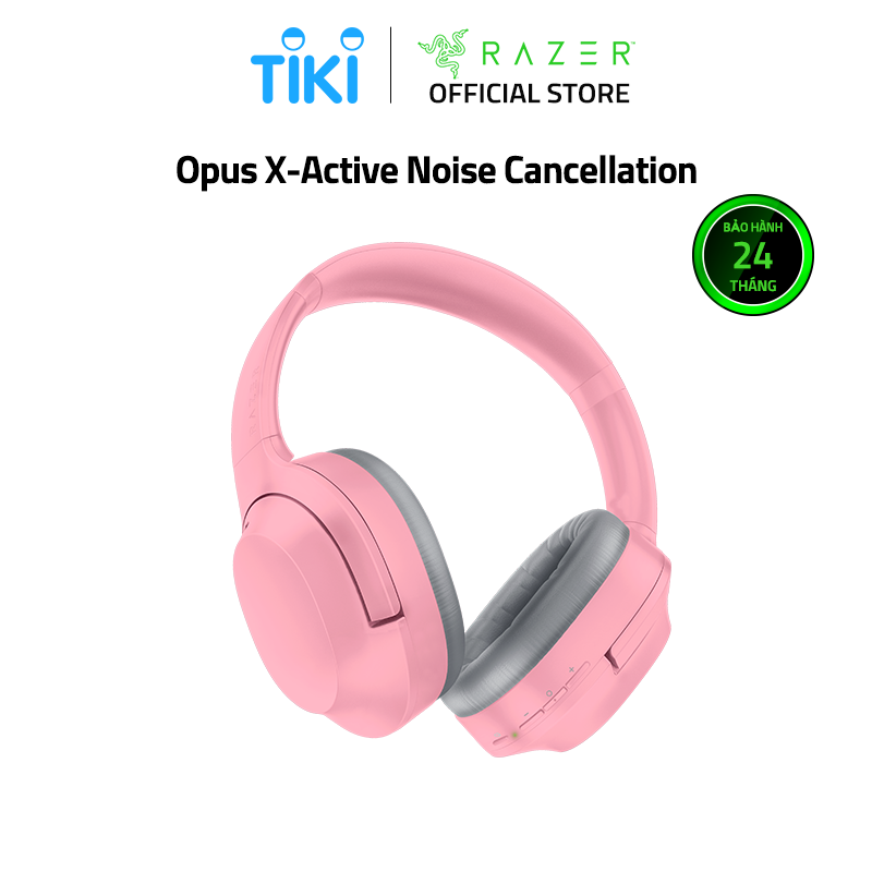 Tai nghe Razer Opus X-Active Noise Cancellation-Hồng(Quartz)_RZ04-03760300-R3M1- HÀNG CHÍNH HÃNG