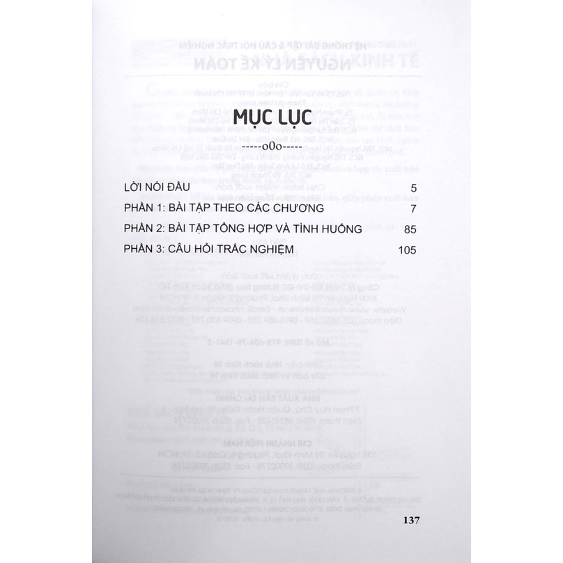 Hệ thống bài tập & câu hỏi trắc nghiệm nguyên lý kế toán