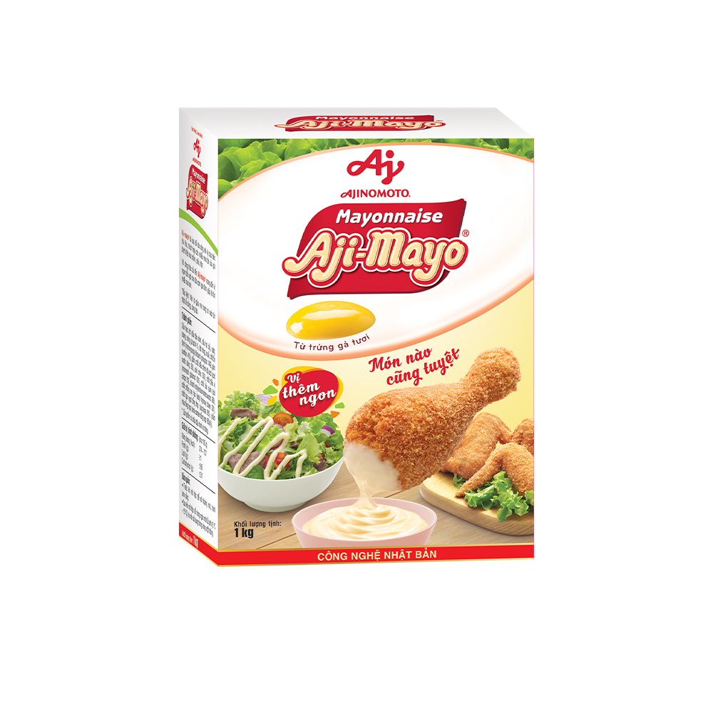 Xốt Mayonnaise Aji-mayo® Vị Nguyên Bản 1kg/Hộp