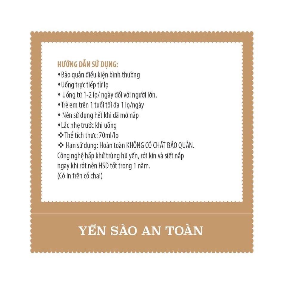 Lốc yến chưng đường phèn lớn