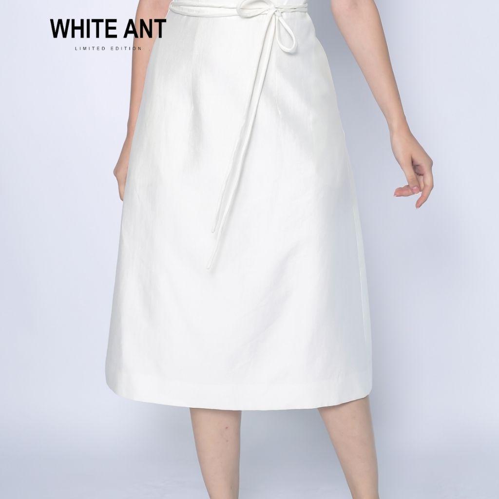 Đầm A cổ thuyền nữ dáng dài vải modal cao cấp White Ant