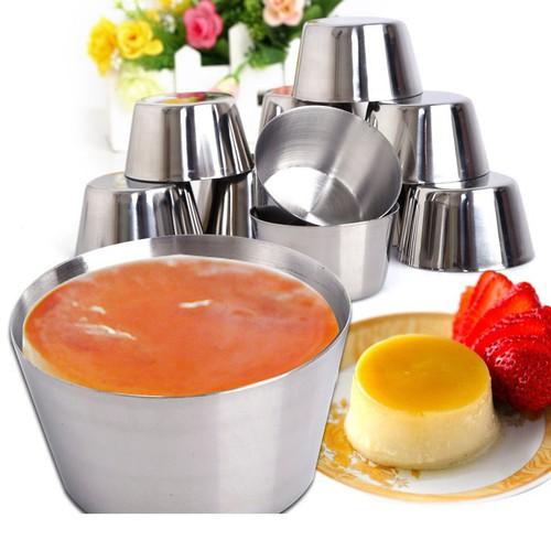 Combo 5 Khuôn Làm Bánh Flan Không Dính Dùng Được Lò Vi Sóng, Bếp Nướng