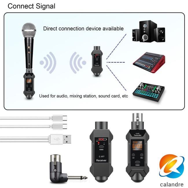 Bộ Chuyển Đổi Micro Không Dây Dynamic Micro Thu Phát Tín Hiệu Xlr Cho Mic Dynamic