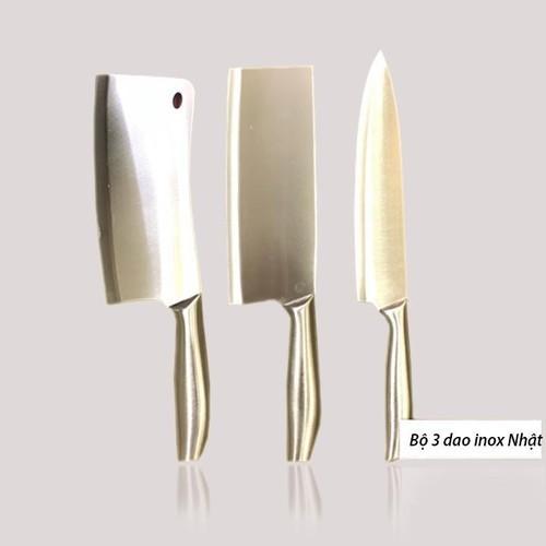 BỘ 3 DAO NHẬT ĐÚC NGUYÊN KHỐI HÀNG CAO CẤP
