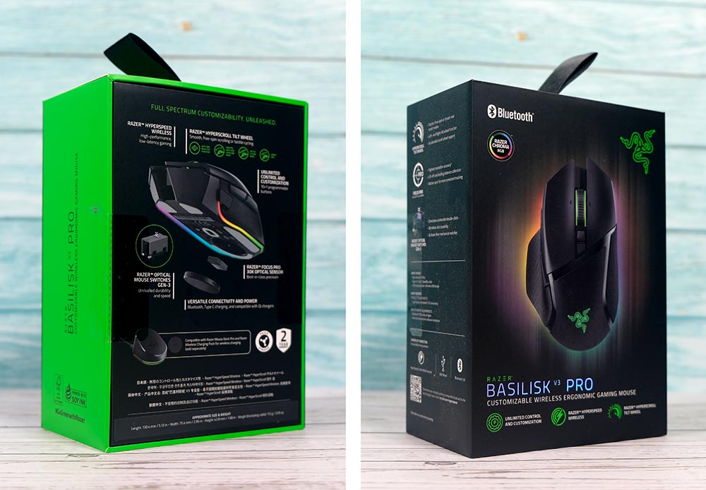 Chuột Razer Basilisk V3 Pro (kèm Mouse Dock Pro) - Mới, hàng chính hãng