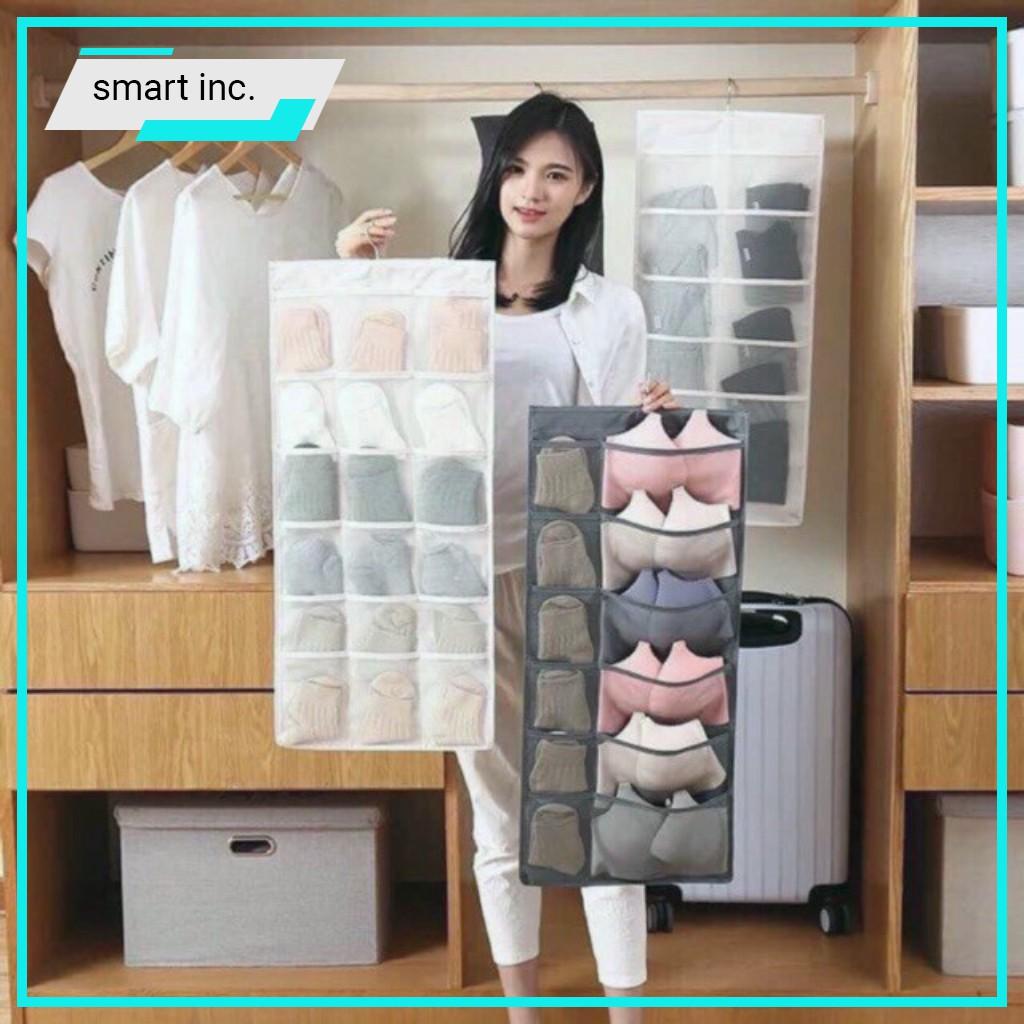 Túi Treo Đựng Đồ Lót Quần Áo Tất 2 Mặt Nhiều Ngăn Tiện Lợi