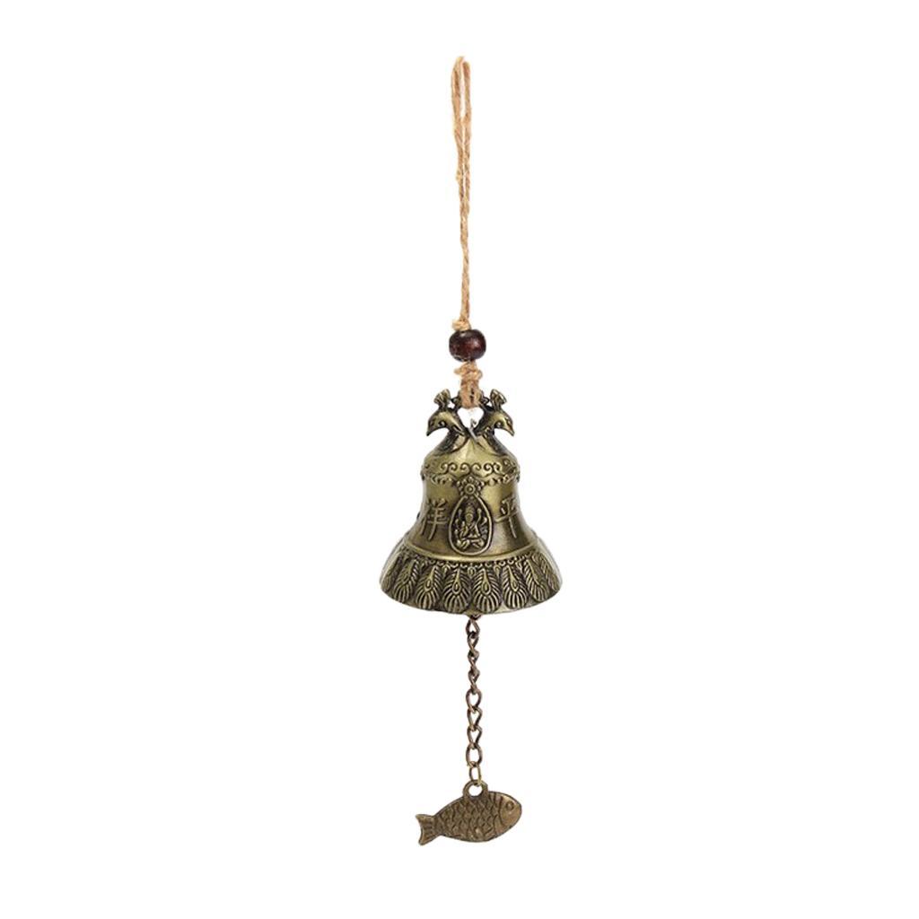 4xLovely Metal Bells Wind Chime Outdoor Garden Hanging Charm Decor Ornament