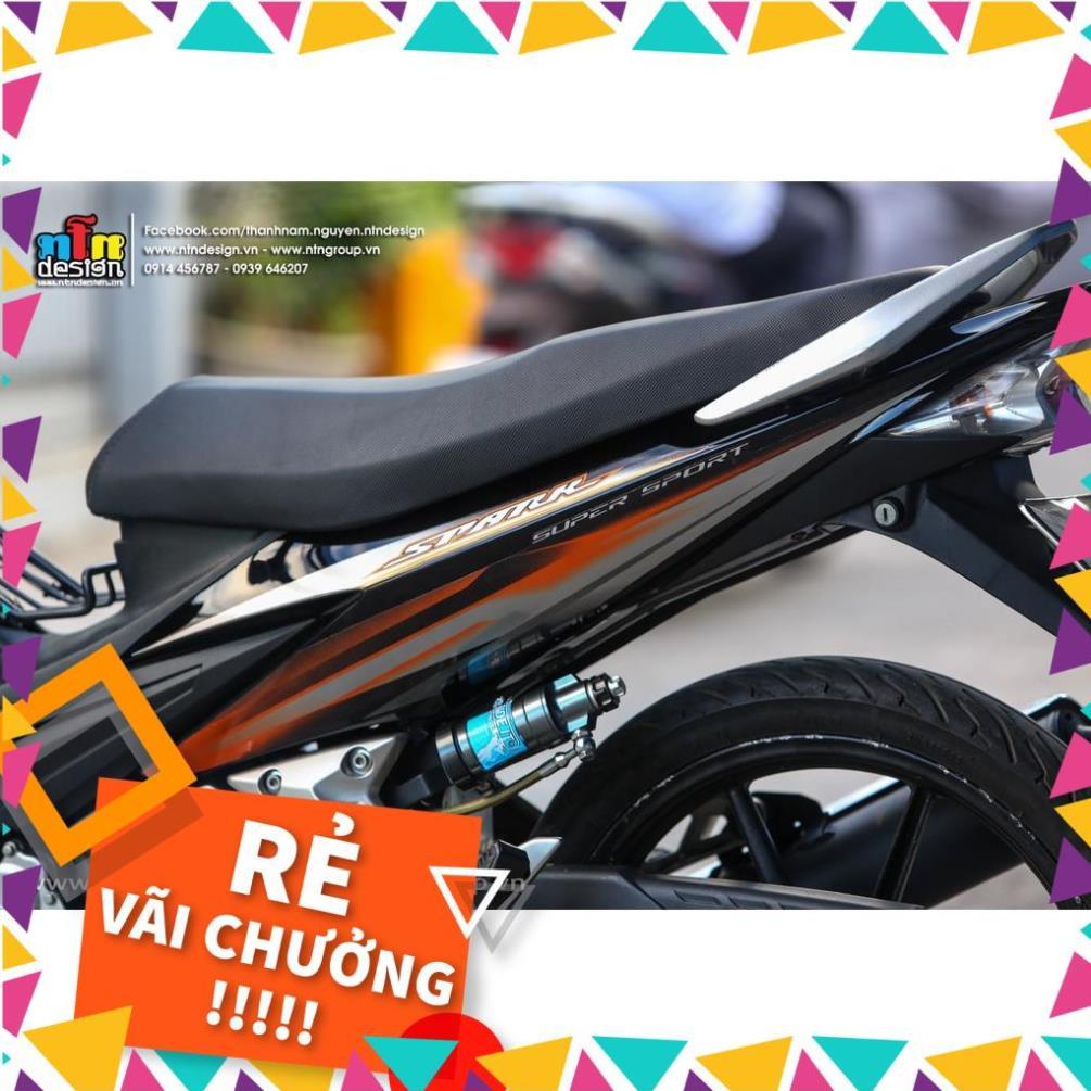 Tem Rời Exciter 2009 Mẫu Cam Bạc Đen Chữ Spark