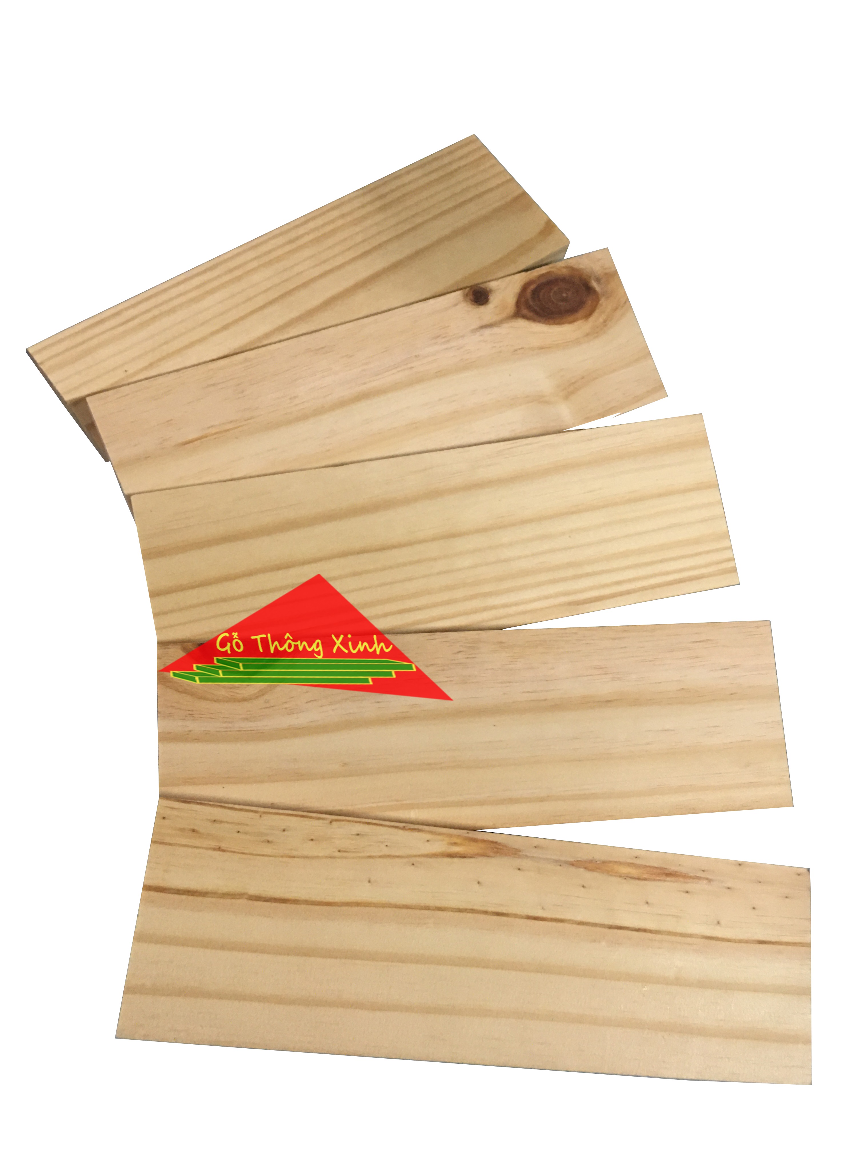 Bó 5 thanh gỗ thông đẹp dài 30cm, rộng 9cm, dày 1.3cm sử dụng ốp tường, làm kệ, trang trí