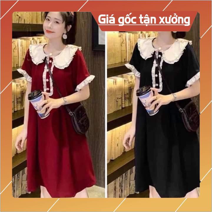 Váy bầu cao cấpchất lụa Hàn mềm mịn, thoáng mát, thấm hút mồ hôifree size 43~68kg