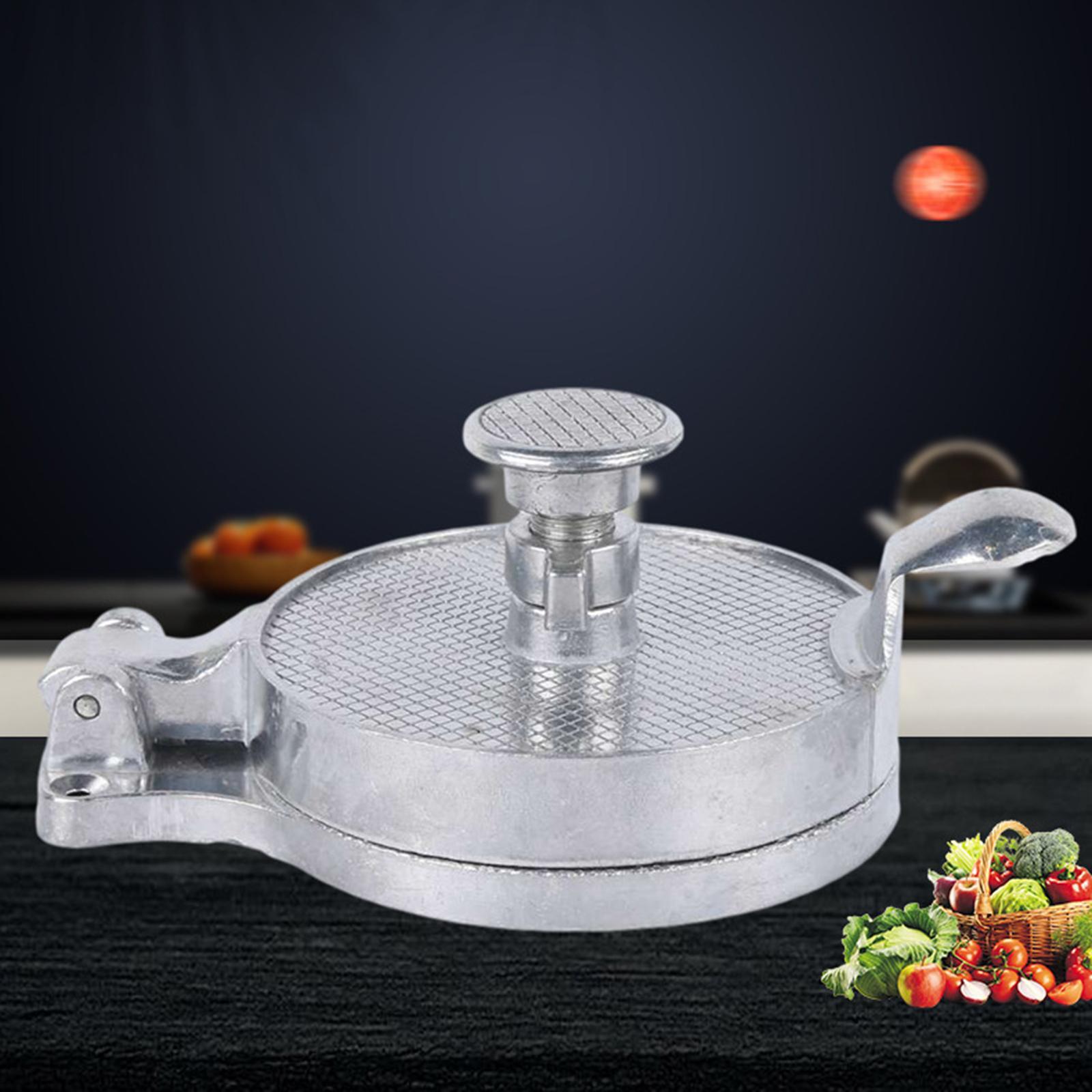 Round Burger Smasher Smooth Press Meat Steak for Flatbreads Cooking Barbecue