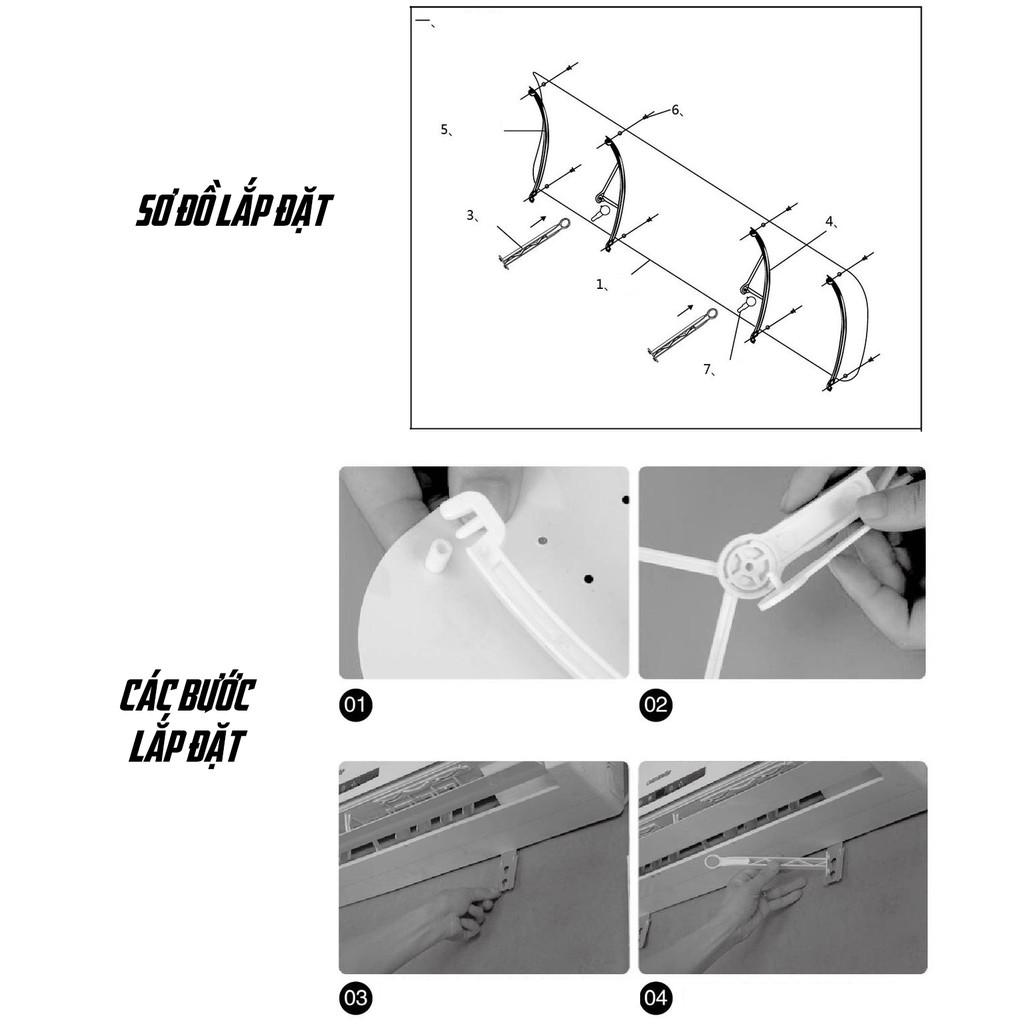 Tấm Chắn Điều Chỉnh Hướng Gió Cho Máy Lạnh Điều Hòa Cao Cấp 90x27cm