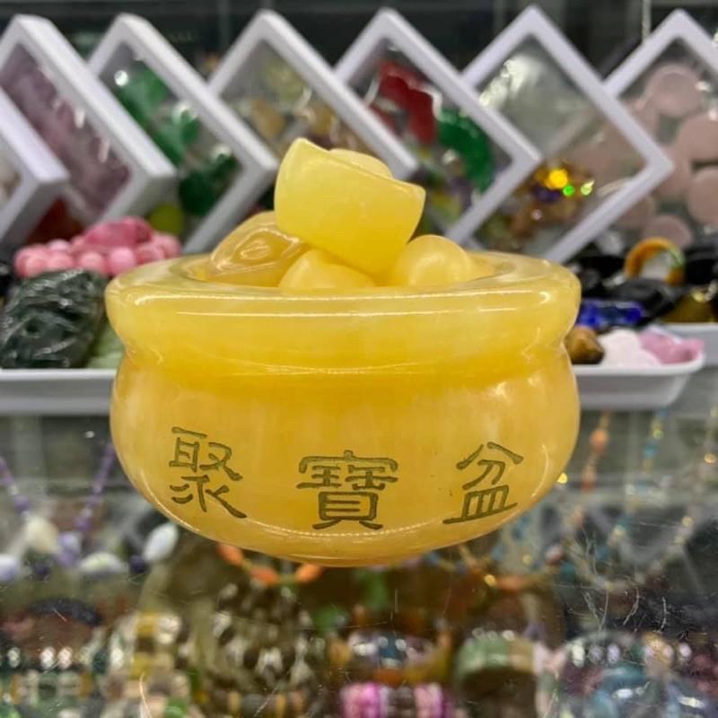 Bát Vàng Tài Lộc Đá Ngọc Hoàng Long