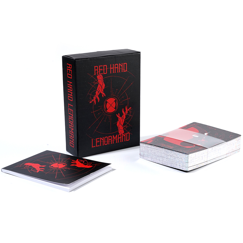 [Mạ Cạnh Size Gốc] Bộ Bài Red Gand Lenormand 39 Lá Bài 6x9 Cm Đá Thanh Tẩy