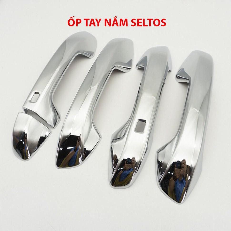 Ốp tay nắm cửa xe dành cho Kia SELTOS 2020-2021 mạ crom cao cấp