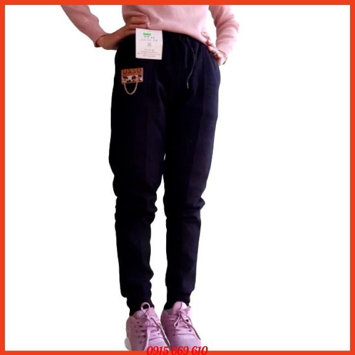 Quần Jogger Bo Ống Thu Đông Nam Nữ Chất Umi Tăm Dày Đẹp - 91