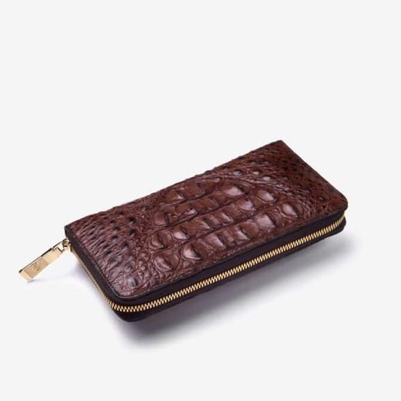 Ví Nữ Da Cá Sấu Cao Cấp Màu Nâu WT Leather 0546.1