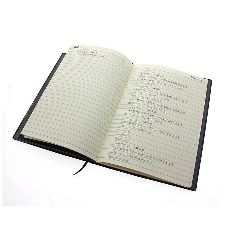Sổ tay và bút lông vũ dùng để hóa trang nhân vật Death Note