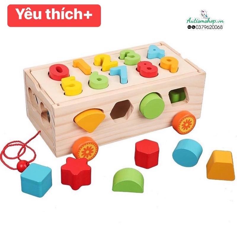 ️Xe kéo thả khối montessori