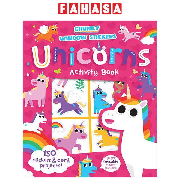 Sách ngoại văn: Chunky Window Stickers - Unicorns