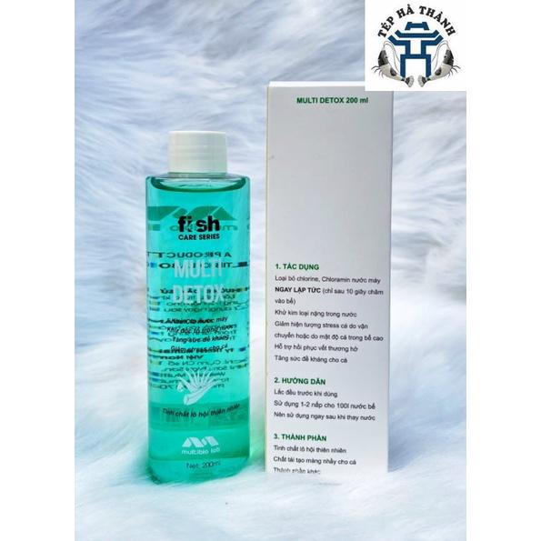 Dung Dịch Khử Độc Nước Multi Detox - Dung Dịch Khử Độc Và Clo Cho Bể Cá Cảnh, Bể Thủy Sinh