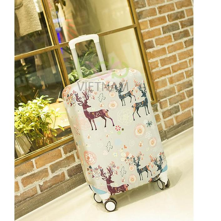 Vỏ Bọc Vali Nhiều Màu In Hình Dễ Thương Đủ Kích Cỡ Size 20 Inch Đến 28 Inch