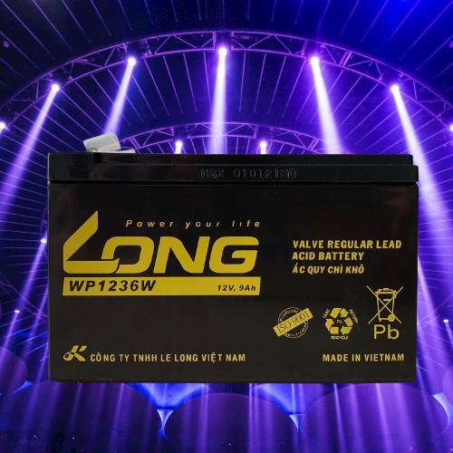 Bình Ắc Quy Khô LONG 12V-9AH WP1236W dùng cho ups, lưu điện cửa cuốn, lưu điện máy tính, loa kéo