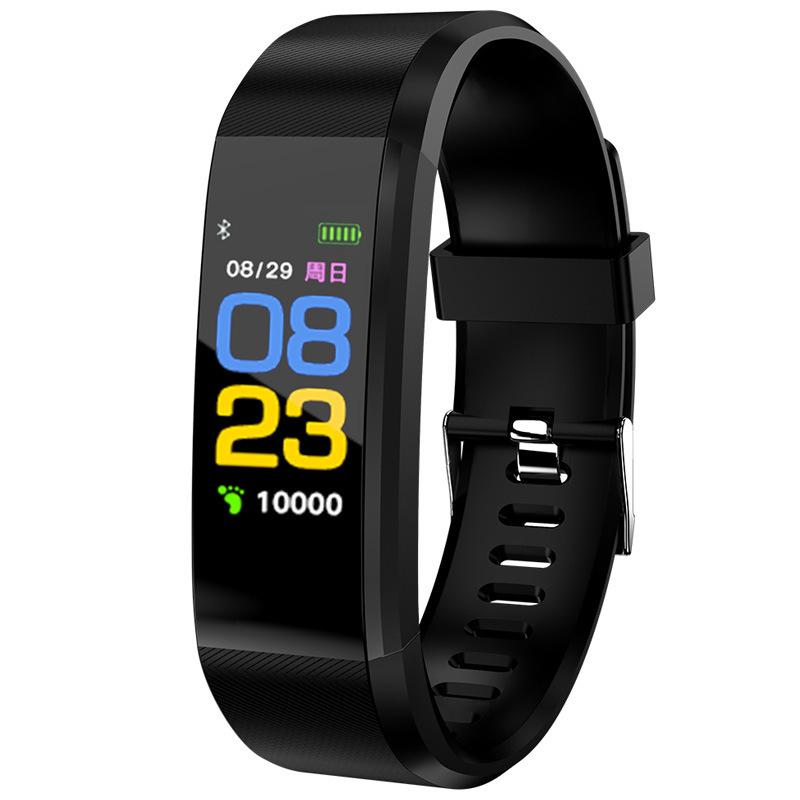 115plus bluetooth thể thao vòng đeo tay thông minh chống thấm nhịp tim nhịp tim oxy huyết áp người lớn màn hình máy dò điện tử