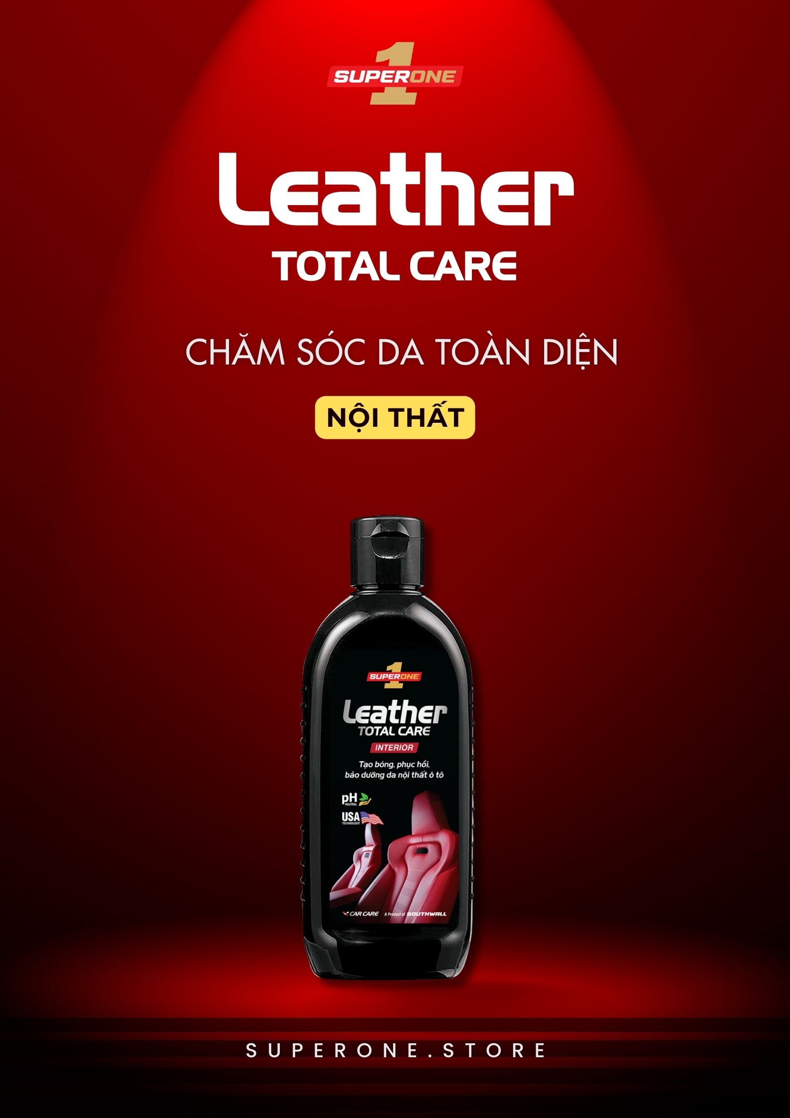 Kem Chăm Sóc Da Nội Thất Toàn Diện SUPERONE Leather Total Care - Interior SOUTHWALL B101