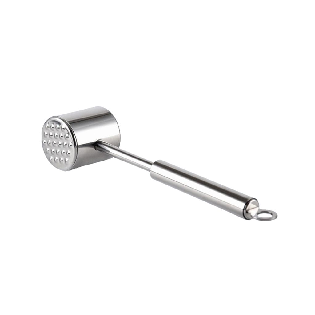 Stainless Steel Kitchen Meat Tenderizer Mallet Steak Cutlet Beef Hammer Tool