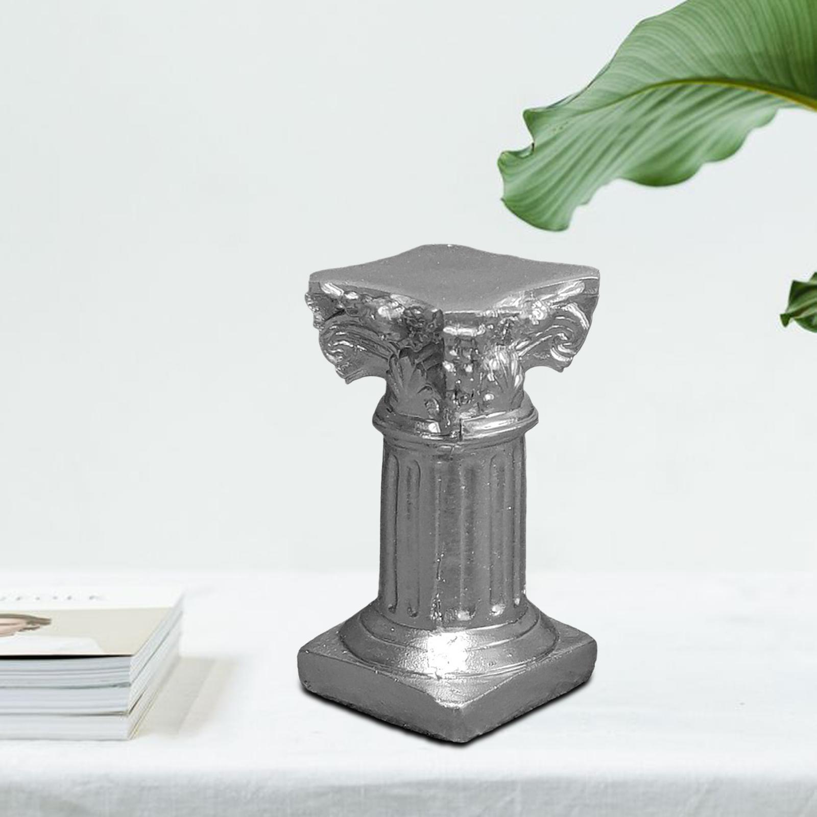 Roman Column Decoration Pedestal Statue for Scenery Handicraft Props Decor