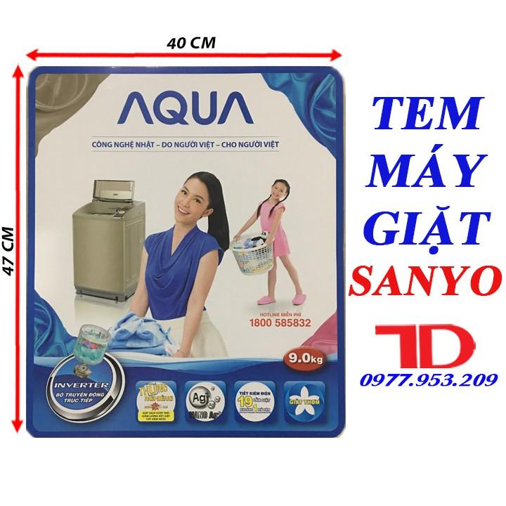 TEM DÁN MÁY GIẶT SANYO 9KG CH